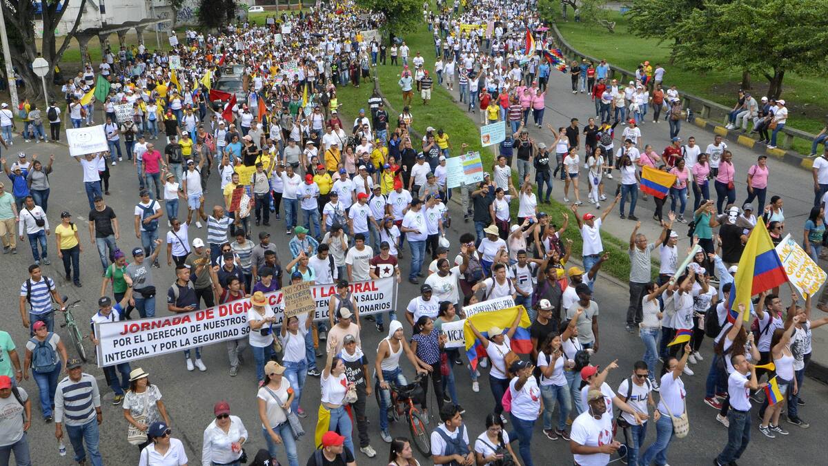 Wilson Sáenz representante de la CUT en el Valle del Cauca