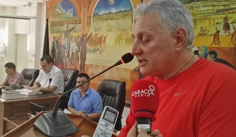 Alcalde de Cúcuta Cesar Rojas en el Concejo de la ciudad