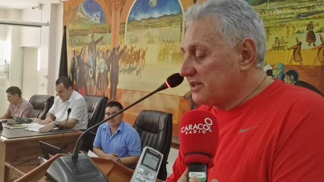 Alcalde de Cúcuta Cesar Rojas en el Concejo de la ciudad