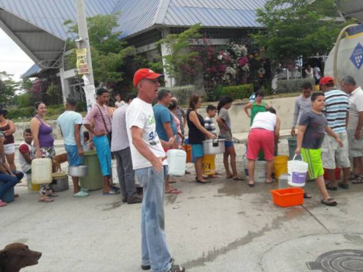 Normalizado suministro de agua potable en Villa Olímpica, Galapa