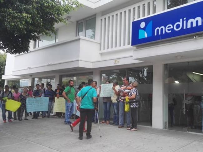 Protesta de usuarios Medimas Cúcuta