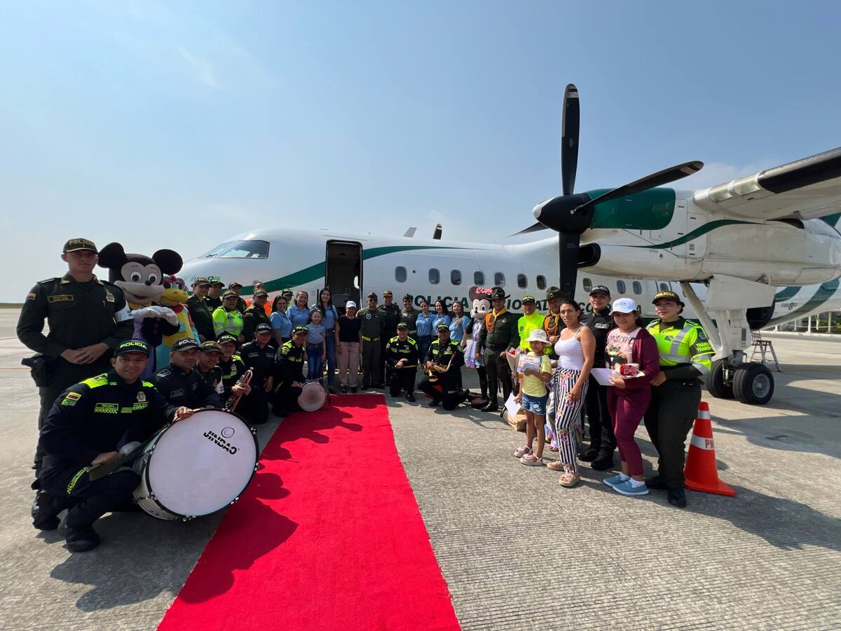 Policía Nacional impulsó vuelo solidario a niños con cáncer del Tolima