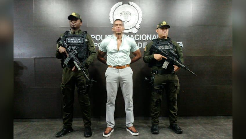 Capturado segundo cabecilla del Tren de Aragua en Cúcuta. Foto: cortesía. policía.