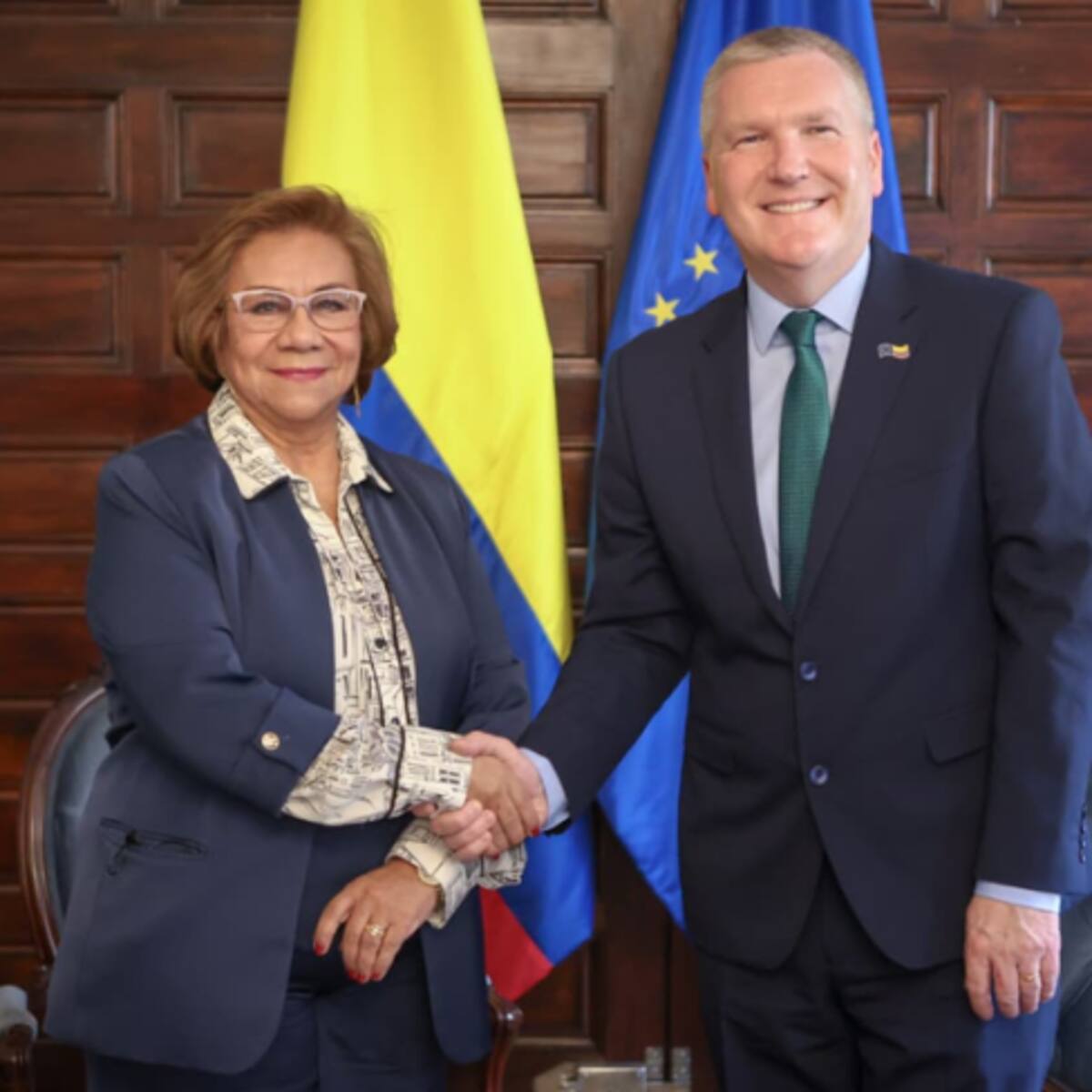 Michael McGrath revela cómo avanza cooperación de UE y Colombia tras reunión con Rosa Villavicencio