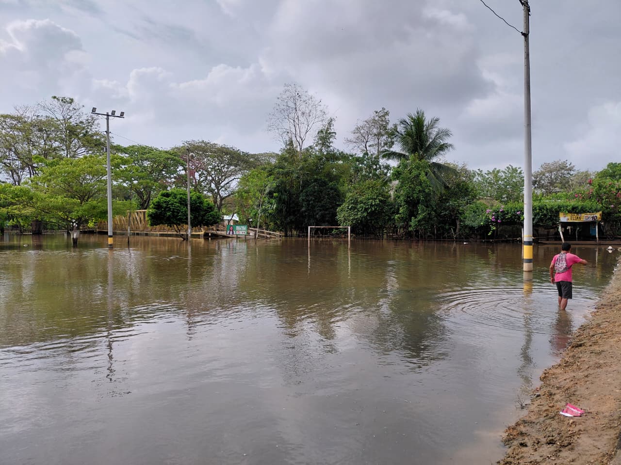 Inundaciones en Cereté, Córdoba. Foto: Claudia Hernández/Caracol Radio.