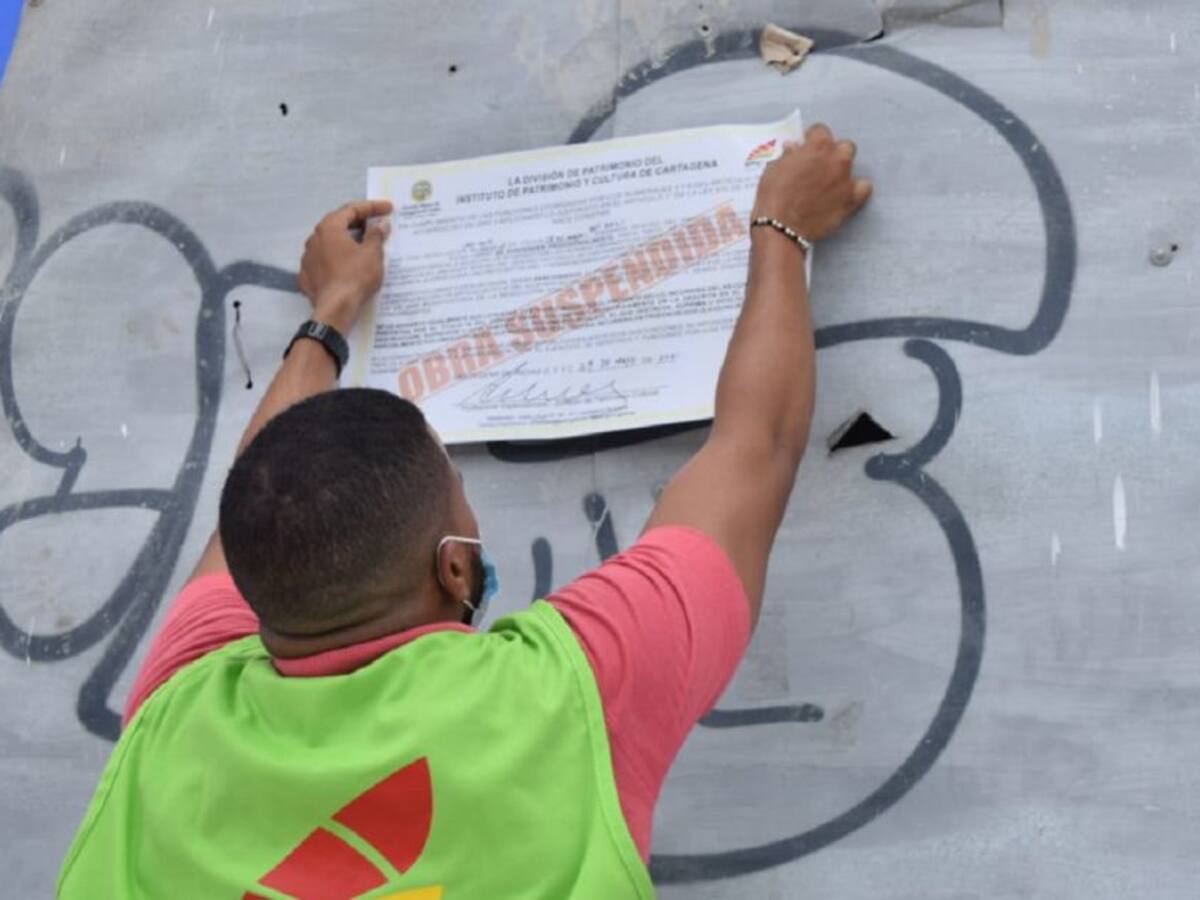 Por presunta violación a normas suspenden dos obras en el Centro Histórico