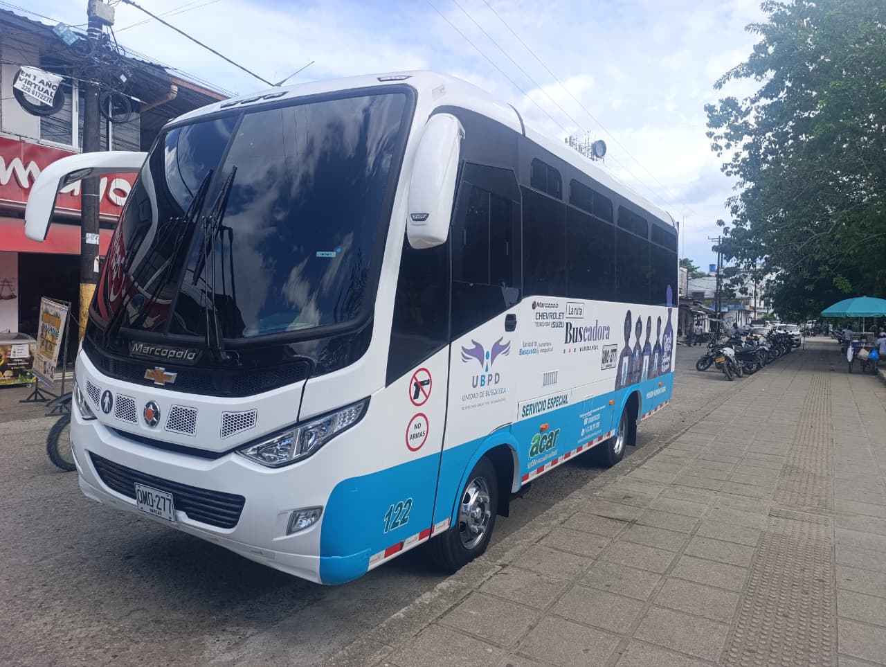 Las unidades móviles llegarán a 28 municipios del departamento. Foto UBPD.
