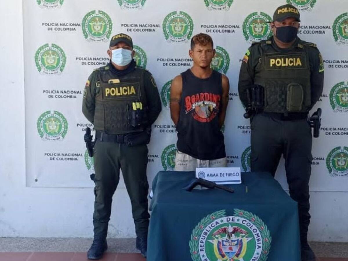 Capturaron a ‘Carlitos’ con un arma de fuego en las calles de Magangué
