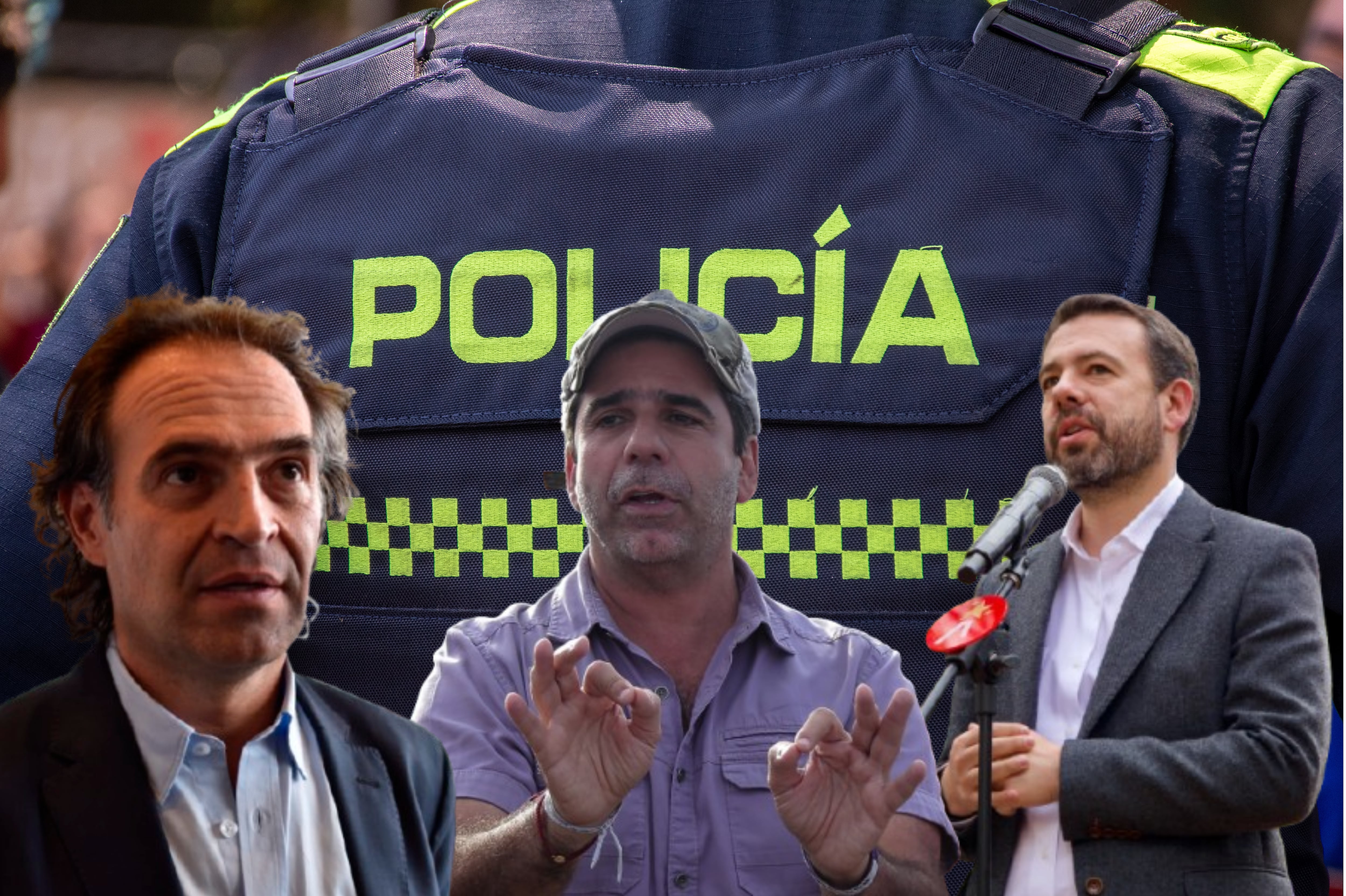 Imagen de referencia. Policía Nacional: Getty Images - Federico Gutiérrez Getty Images / Alejandro Char: Colprensa - Carlos Fernando Galán: Colprensa.