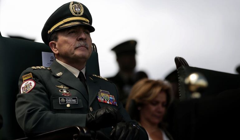 El comandante del Ejército Nacional, mayor general Ricardo Gómez Nieto