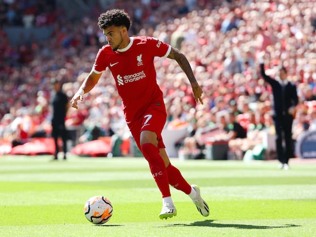 Luis Díaz con Liverpool (Photo by Matt McNulty/Getty Images)