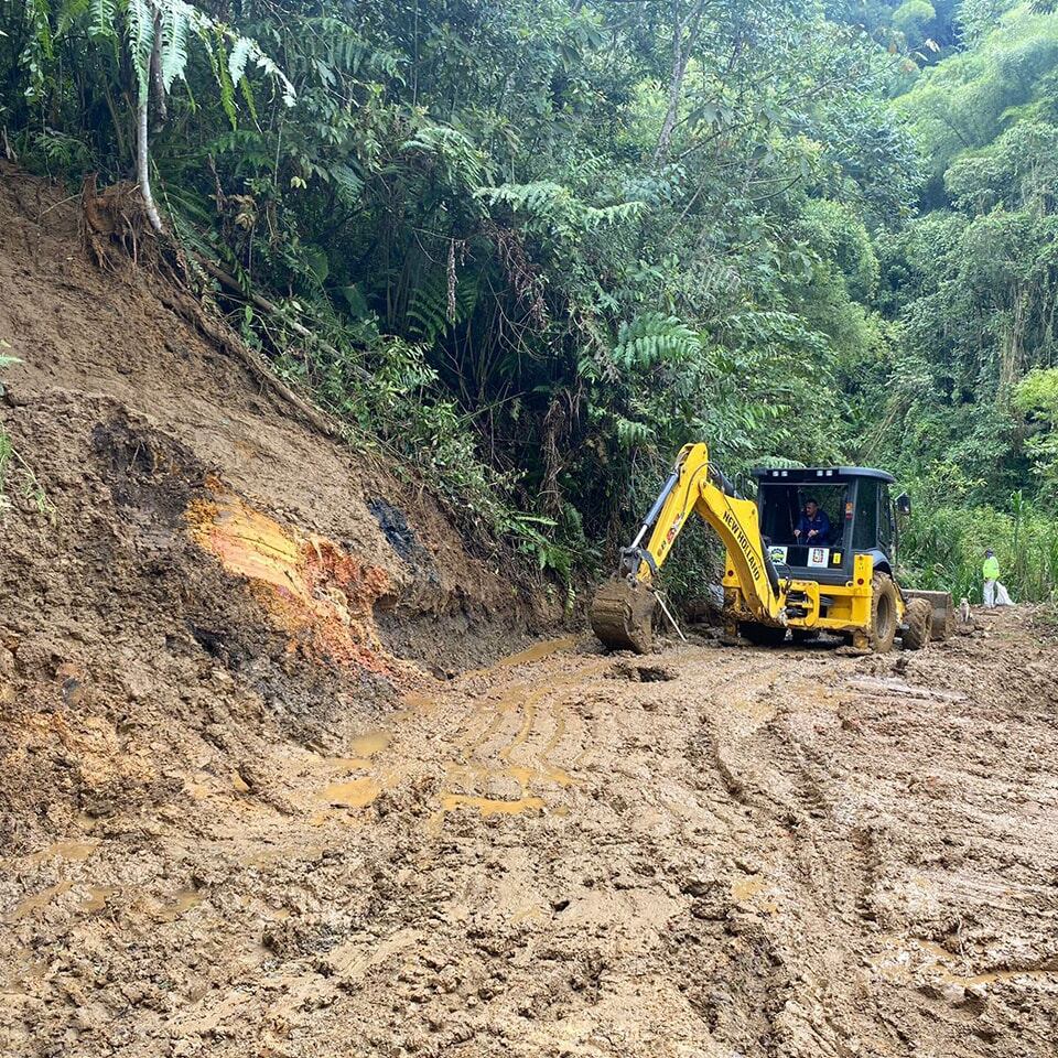 Obras de mitigación del riesgo - Imagen de archivo - Alcaldía de Dosquebradas.