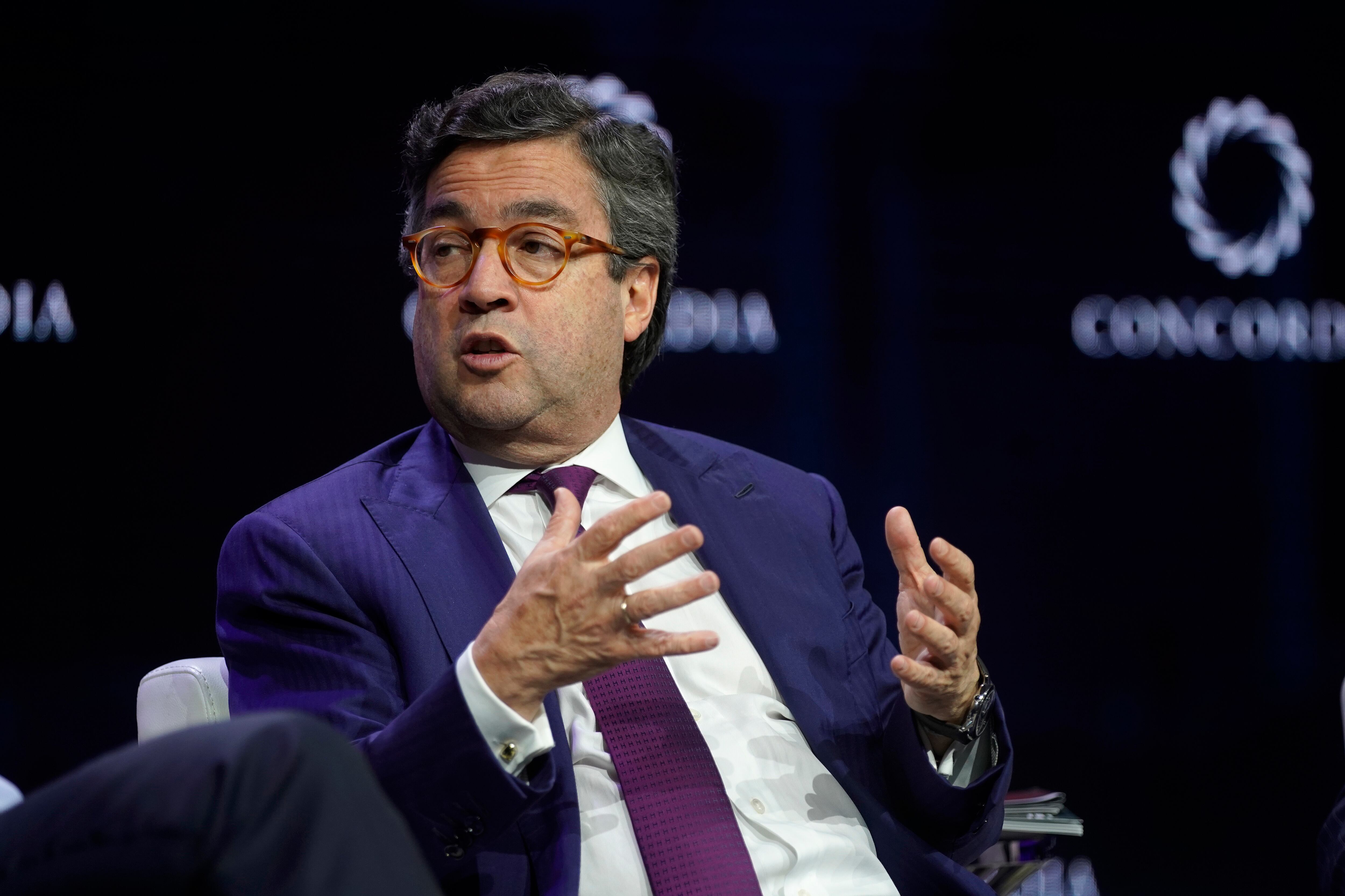 NEW YORK, NEW YORK - SEPTEMBER 24: Luis Alberto Moreno, President, Inter-American Development Bank, speaks onstage during the 2019 Concordia Annual Summit - Day 2 at Grand Hyatt New York on September 24, 2019 in New York City. (Photo by Riccardo Savi/Getty Images for Concordia Summit)