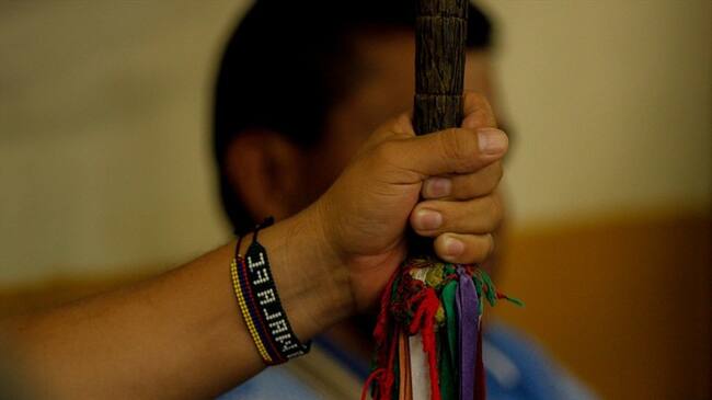 En las primeras investigaciones realizadas por amenazas de muerte contra las autoridades del Resguardo de Polindara se estableció la falsedad de un panfleto. Foto: Colprensa