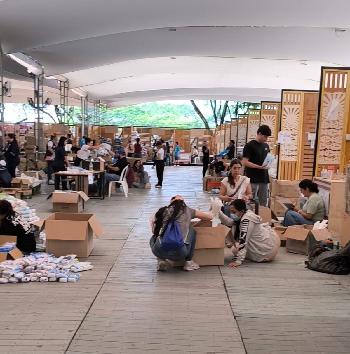 Centro de acopio de donaciones / Foto: Caracol Radio