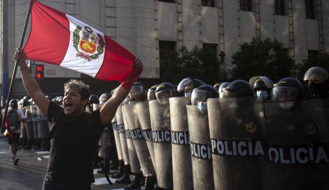 Protestas sociales en Lima.