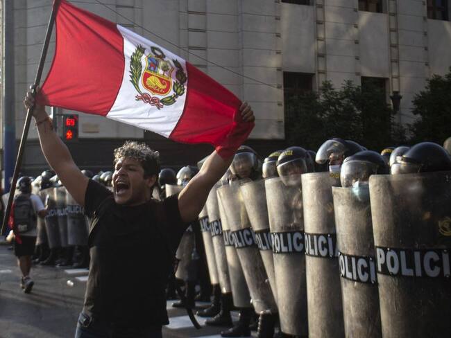Protestas sociales en Lima.