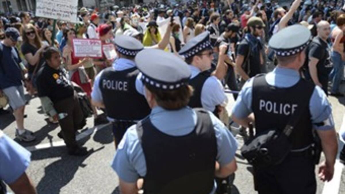 A pesar de las manifestaciones en contra de la cumbre, OTAN continua