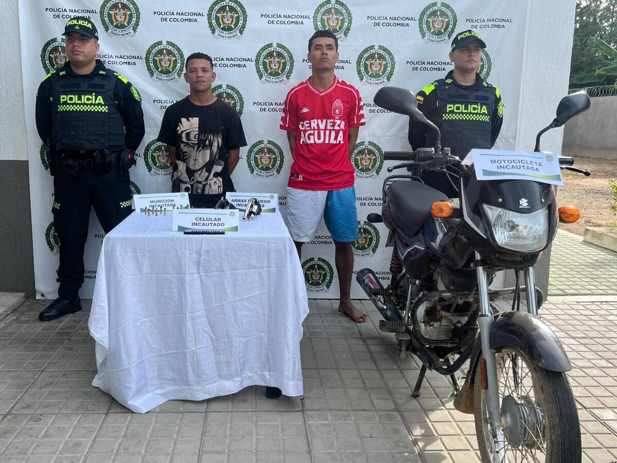 Dos presuntos extorsionistas capturados en Bolívar: se hacían pasar por comerciantes