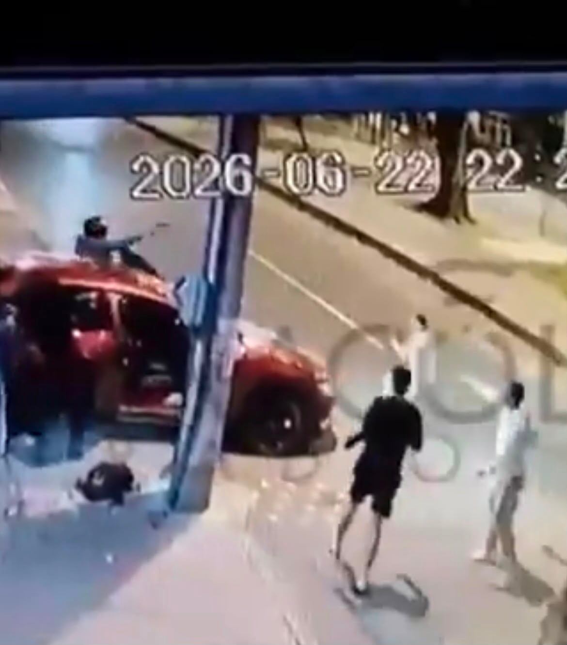Familia fue víctima de un intento de robo en Teusaquillo. Foto: Captura de pantalla de video.
