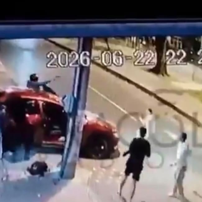 Familia fue víctima de un intento de robo en Teusaquillo. Foto: Captura de pantalla de video.