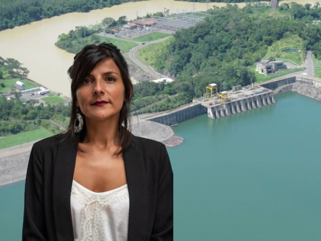 Irene Vélez, ministra de Ambiente, y hidroeléctrica de Urrá. Fotos: (Presidencia de Colombia) / urra.com.co