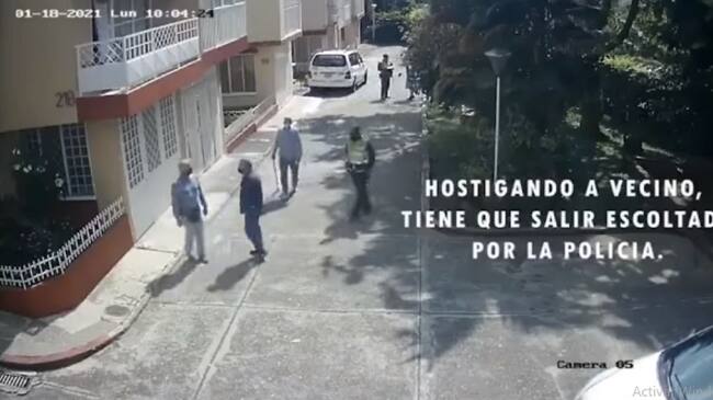 En las cámaras de seguridad quedaron evidenciados los recuerrentes hechos violentos y por eso intervenia la Policía.