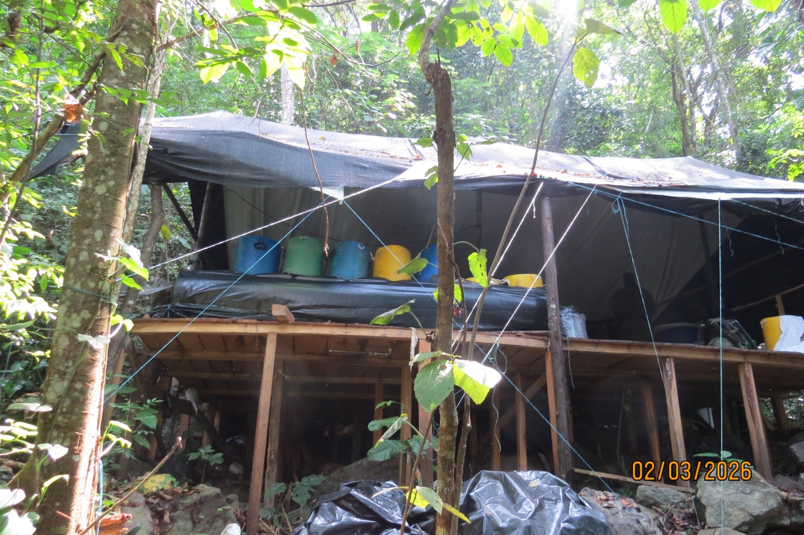 Destruyen laboratorio para el procesamiento de coca en zona rural de Durania / Foto Ejército Nacional