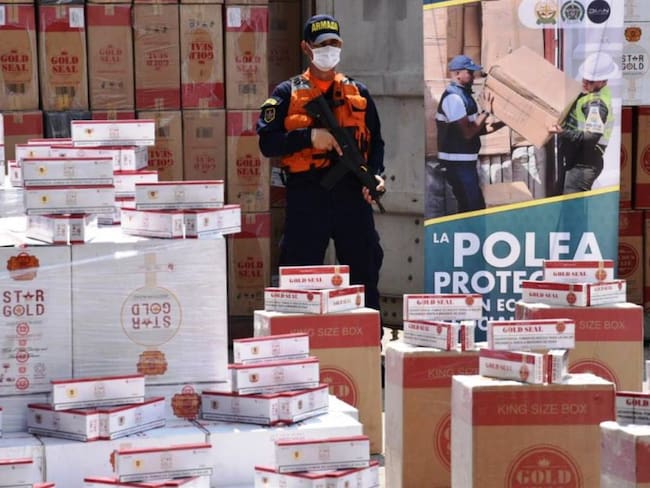 Armada incauta dos millones de cajetillas de cigarrillos en Cartagena