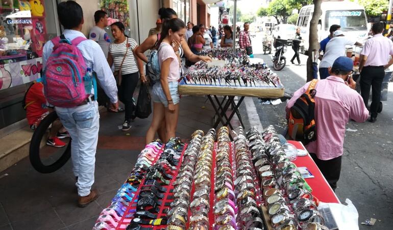 Vendedores ambulantes en las calles de Cúcuta
