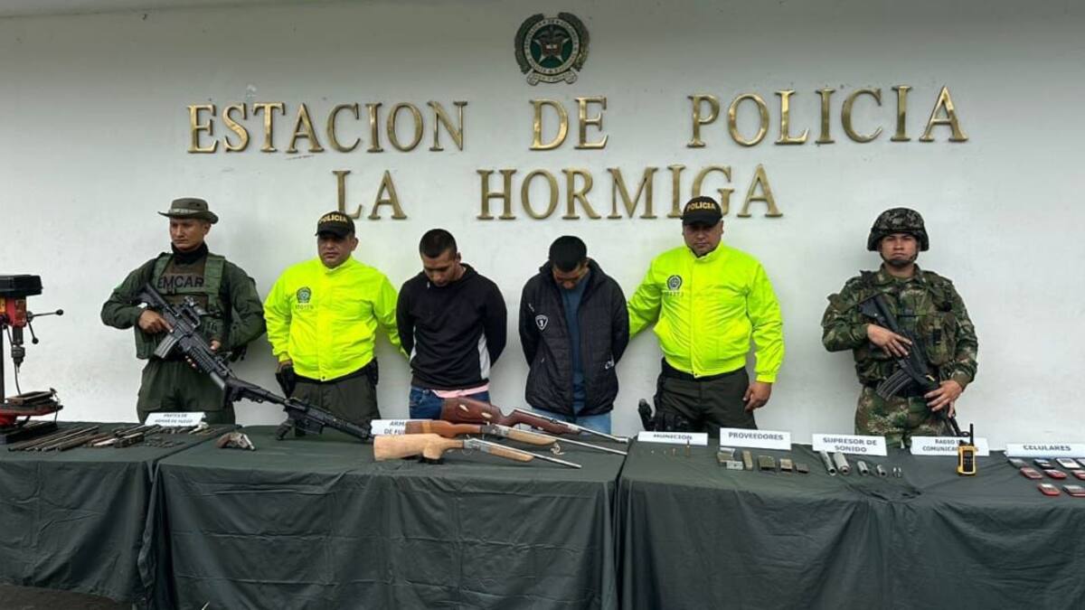 En el Putumayo fue desmantela fábrica clandestina de armamento