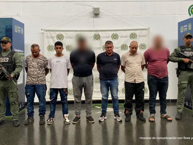 Presuntos secuestradores capturados- foto fiscalía