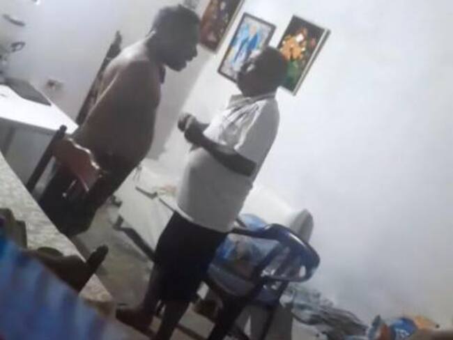 Captura de pantalla a vídeo de golpiza