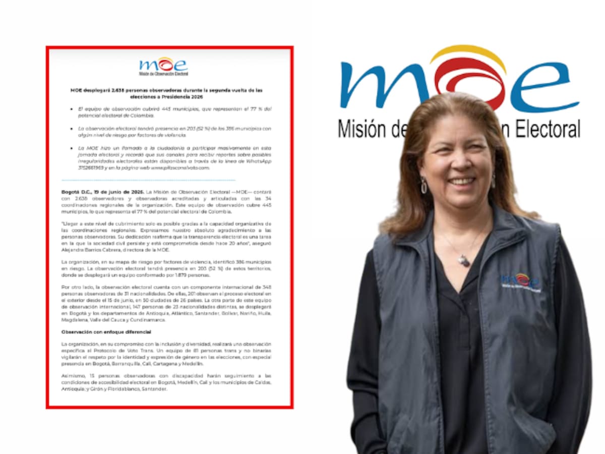 MOE desplegará más de 2.600 observadores para vigilar la segunda vuelta presidencial del 21 de junio