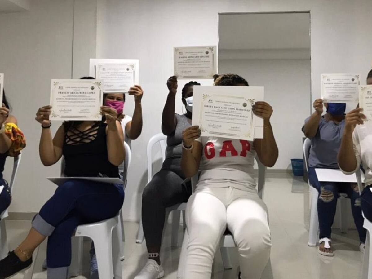 En Cartagena, internas de la cárcel distrital reciben capacitación en salud