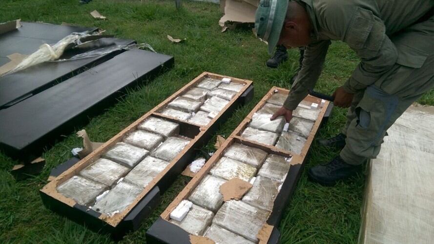 Decomisan 210 kilos de marihuana en Tumaco. Foto: Ejército Nacional