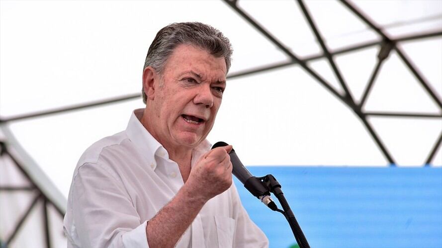 El presidente Juan Manuel Santos entregó las obras de remodelación del aeropuerto Perales de Ibagué. Foto: Colprensa