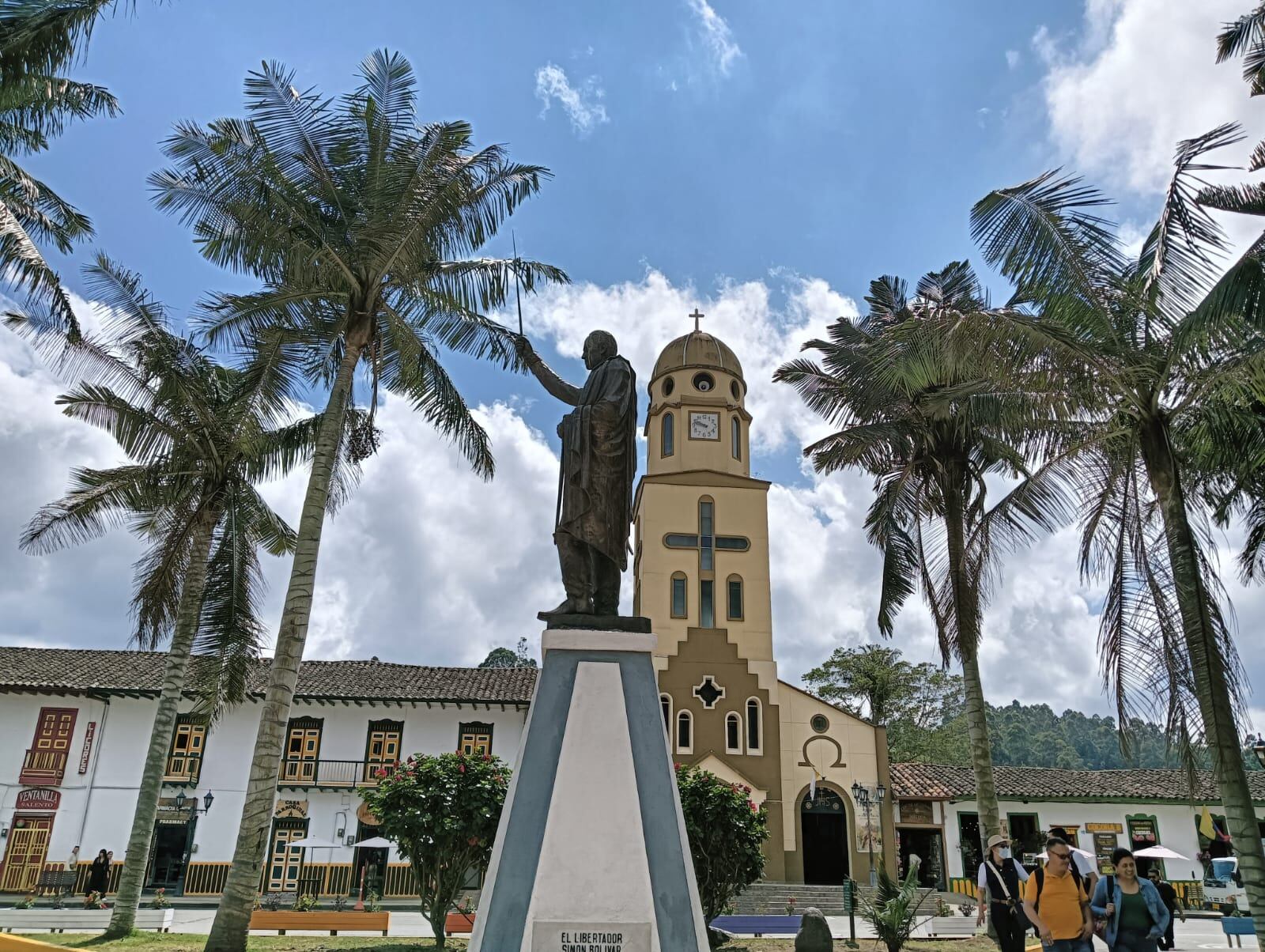 Parque principal del municipio de Salento, Quindío, Foto Adrián Trejos
