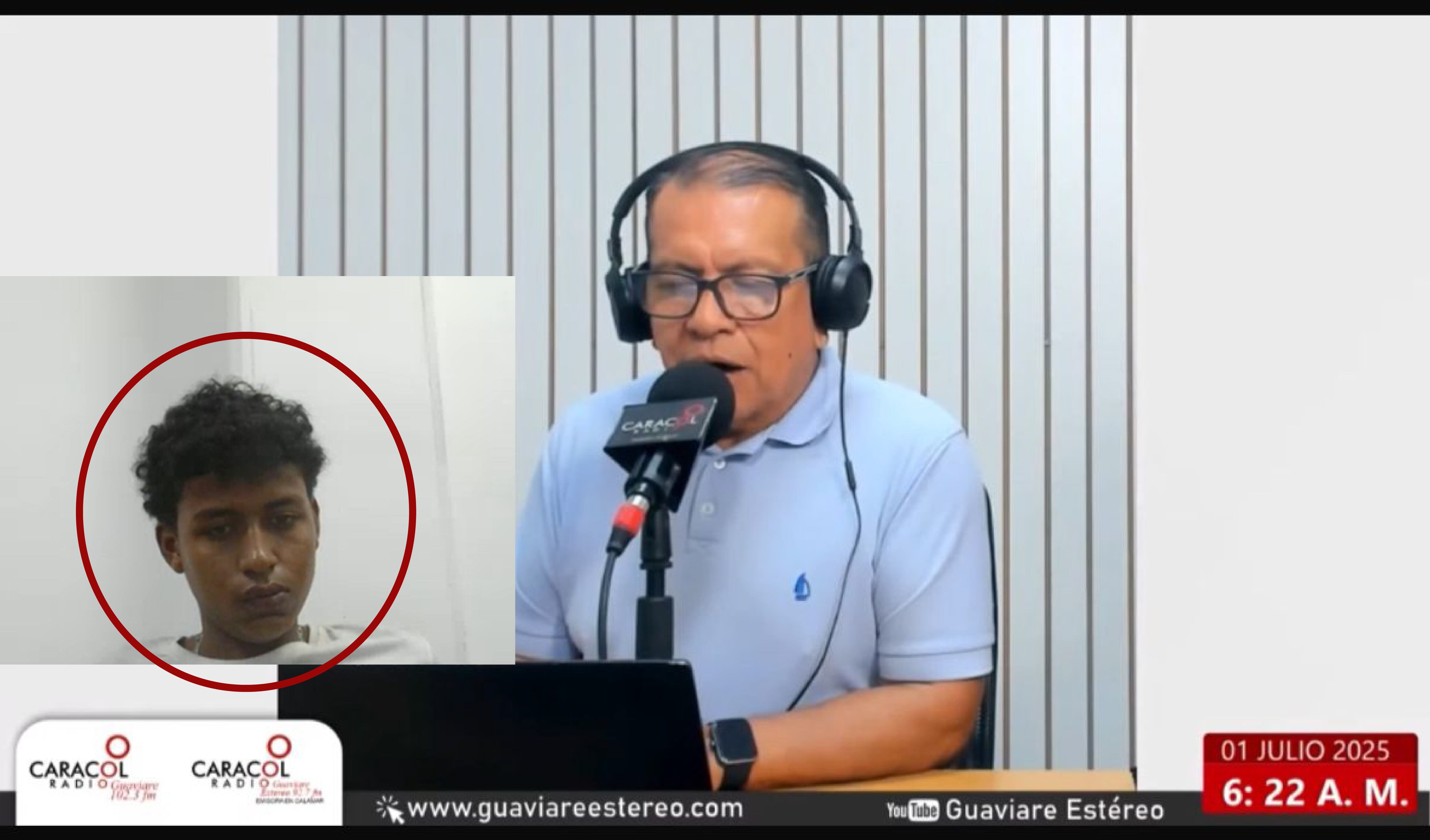 Periodista Gustavo Chica, y la imagen del pistolero que trató de matarlo