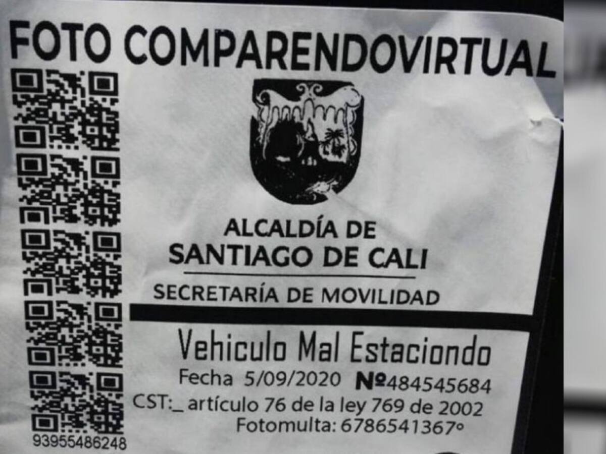 ¡No se deje engañar! calcomanías de 'comparendos de tránsito' son falsas