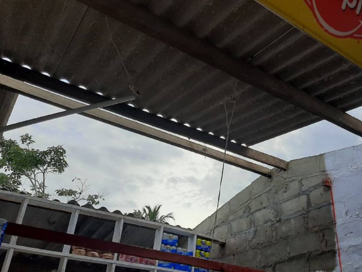 Vendaval destechó viviendas en el balneario Rincón del Mar