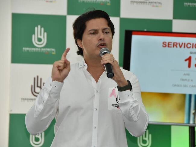 Personero Miguel Alzate durante la rendición de cuentas del 2021./Personería de Barranquilla