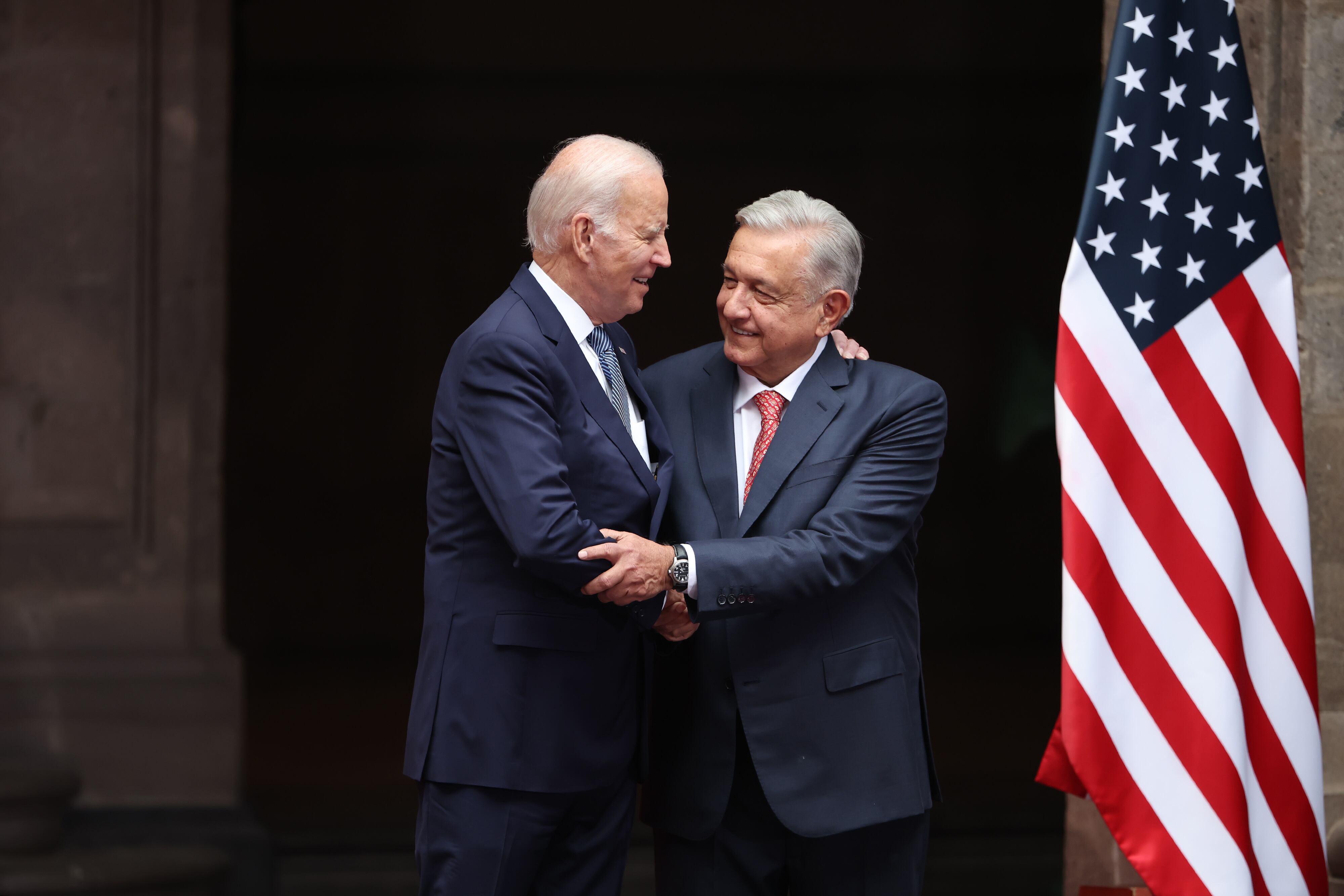 Joe Biden y López Obrador. (Photo by Hector Vivas/Getty Images)