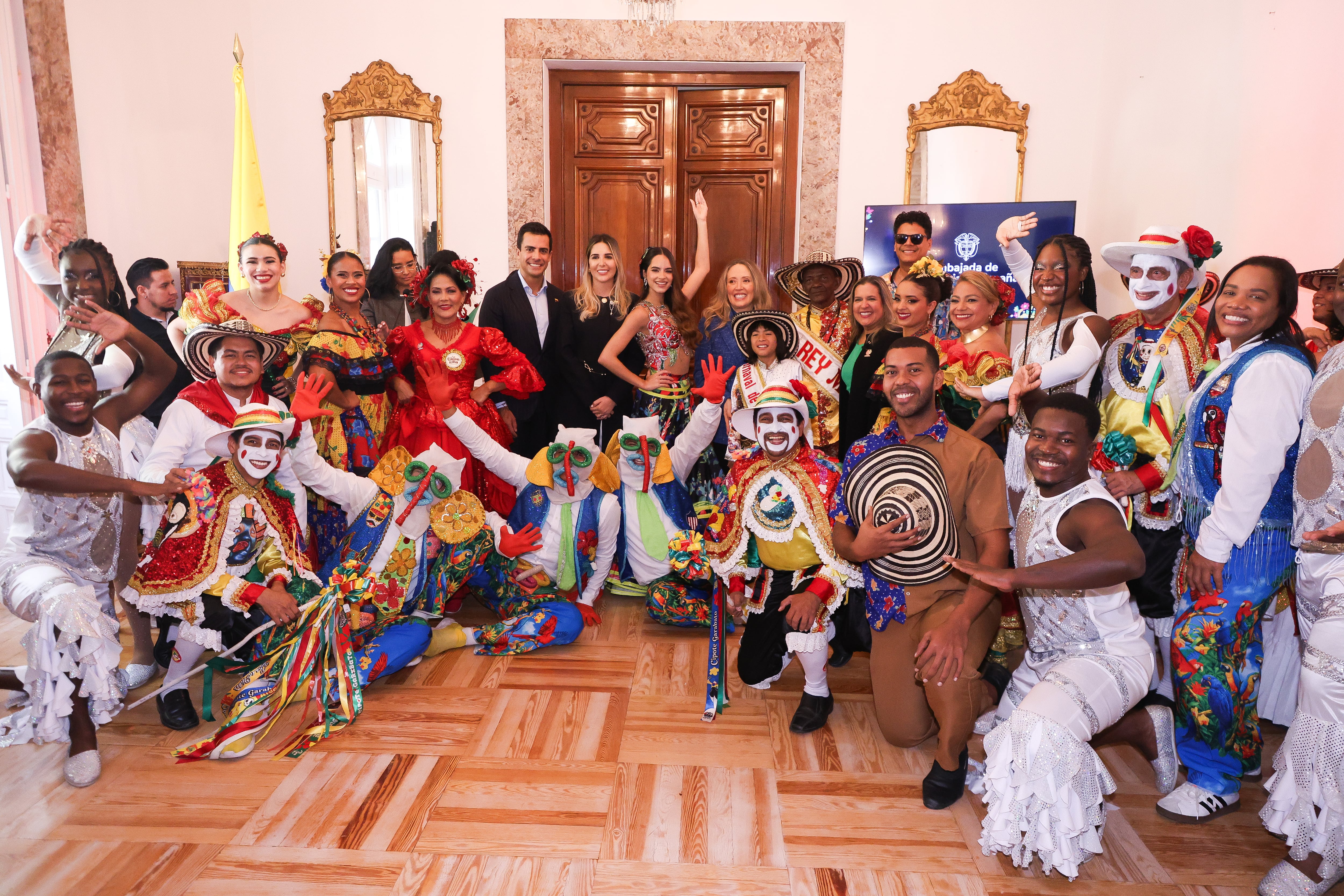 El Carnaval de Barranquilla 2027 se presentó en Madrid con miras al turismo europeo. Foto: Carnaval SA.