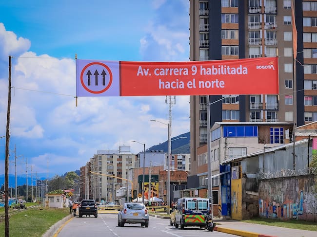 Obra finalizada en la carrera Novena en el costado oriental entre calles 170 y 193