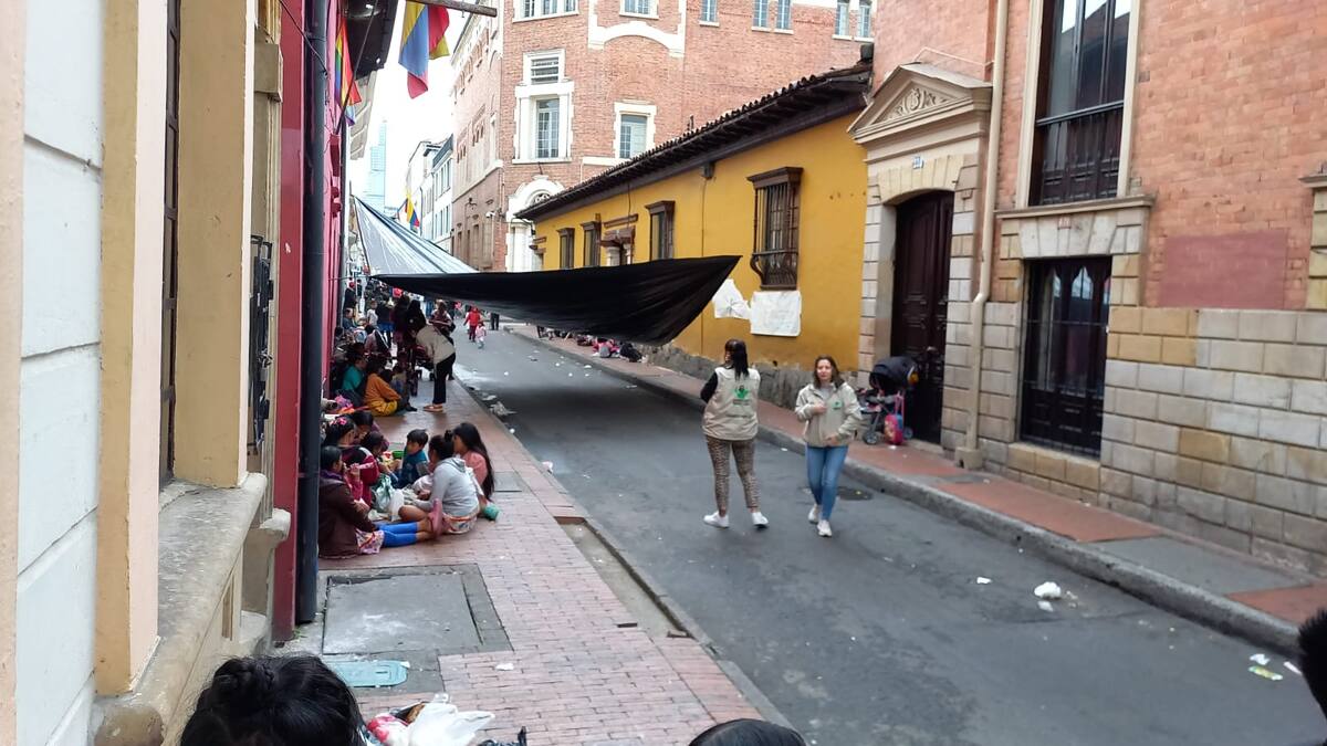 Protestas de la comunidad Embera afectan a comerciantes de La Candelaria, en Bogotá