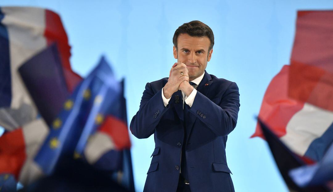 De acuerdo a datos preliminares, Emmanuel Macron sería reelegido