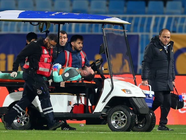 David Ospina se retira lesionado del partido del Al Nassr / Foto: @AlNassrF