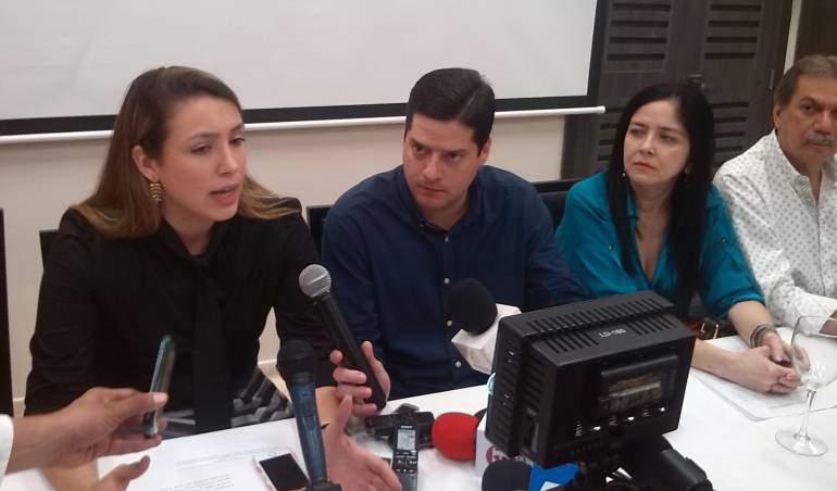 Los representantes costeños, Sahara Piedrahita, Mauricio Gómez, Inés López y Armando Zabaraín.