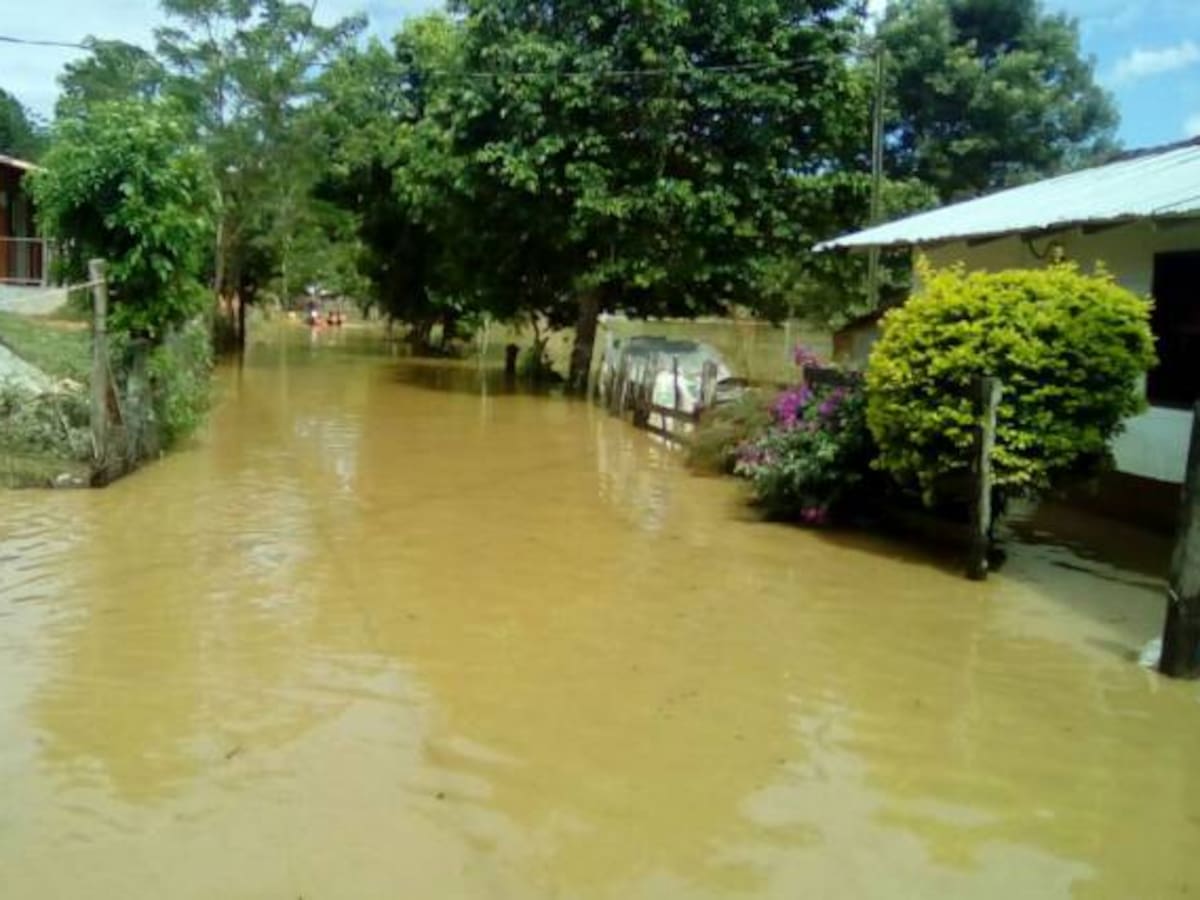 Lluvias afectan a dos municipios en Antioquia